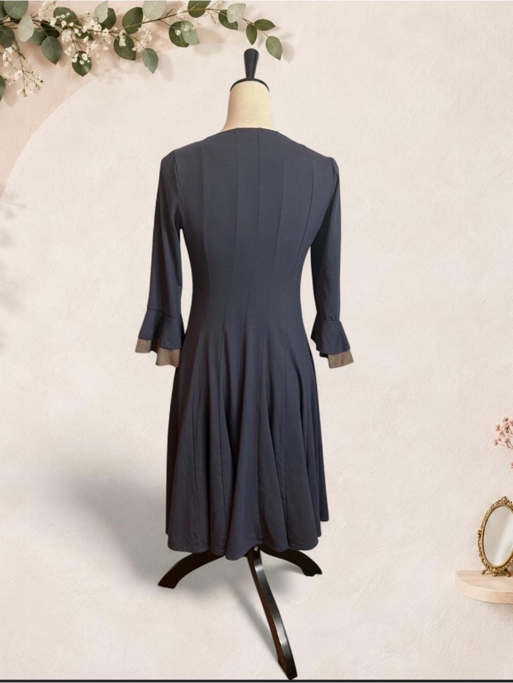 Rabbit Rabbit Rabbit Designs Ruffle Fit & Flare Dress Size Small - Picture 6 of 7